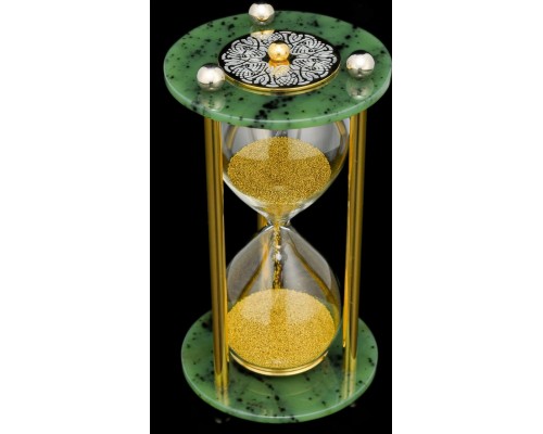 Коллекционные песочные часы с нефритом