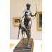 Бронза напольная (настольная) "Диана и гончая"