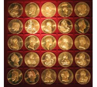 Набор медалей "Цари, императоры России - династия Романовых"
