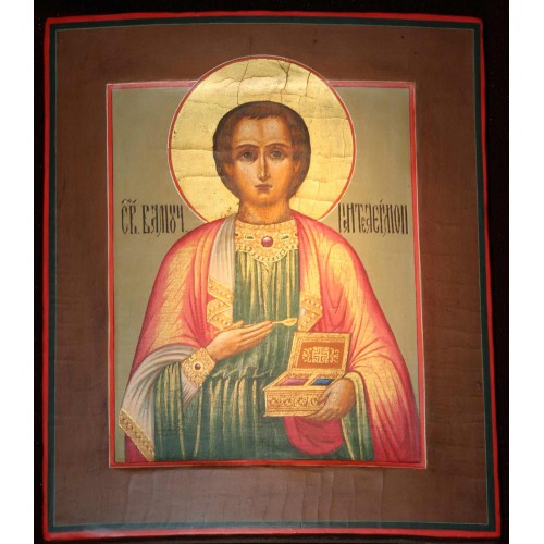 Икона "Св. Великомученик Пантелеимон" (Ярославская школа)