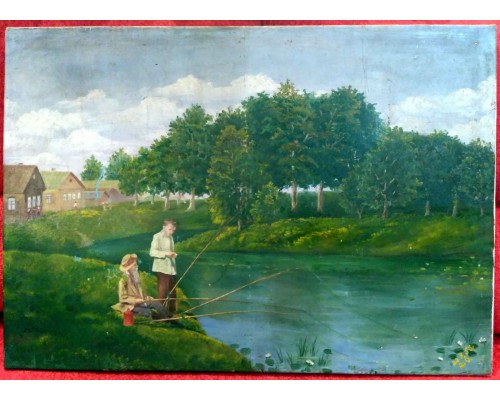 Картина "Сельский пейзаж"