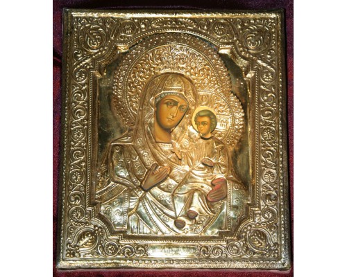 Икона "Пр. Богородица Иверская" в окладе