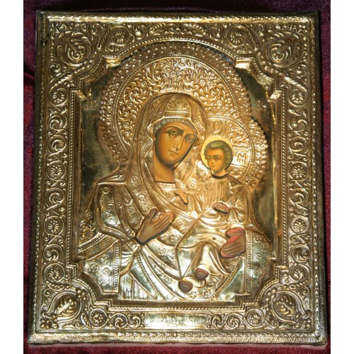 Икона "Пр. Богородица Иверская" в окладе