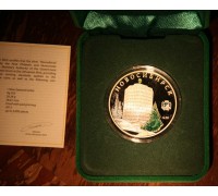 Коллекционная памятная монета 1 доллар «Новосибирск — Сбербанк»